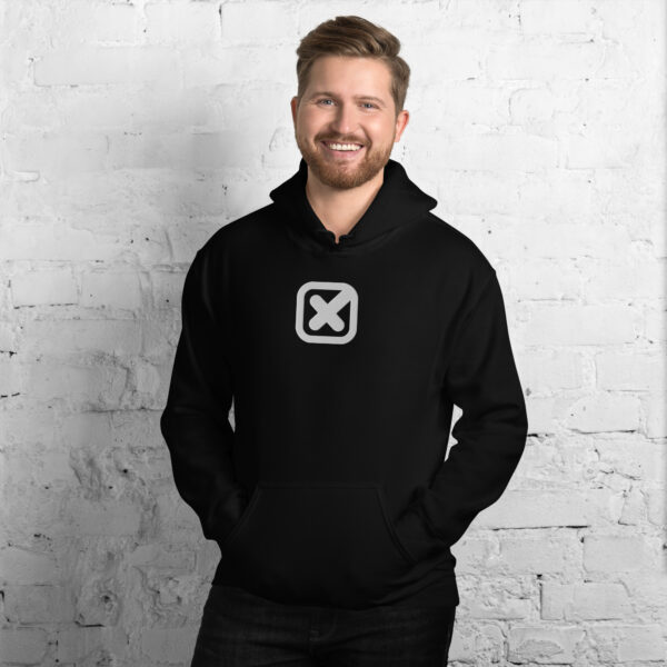 Unisex Hoodie Broderet Logo Front